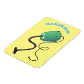 Humor van de cartoon van de stofzuiger magneet (Linkerzijde)