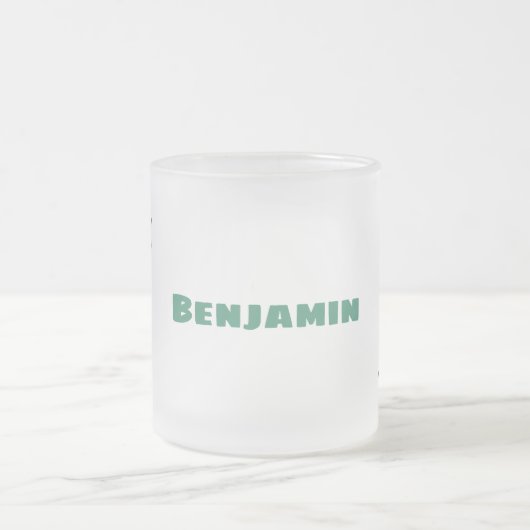 Humor van de cartoon van de stofzuiger matglas koffiemok (Center)