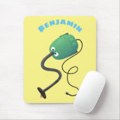 Humor van de cartoon van de stofzuiger muismat (Met muis)