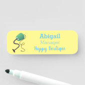 Humor van de cartoon van de stofzuiger naamplaatje (In situ)