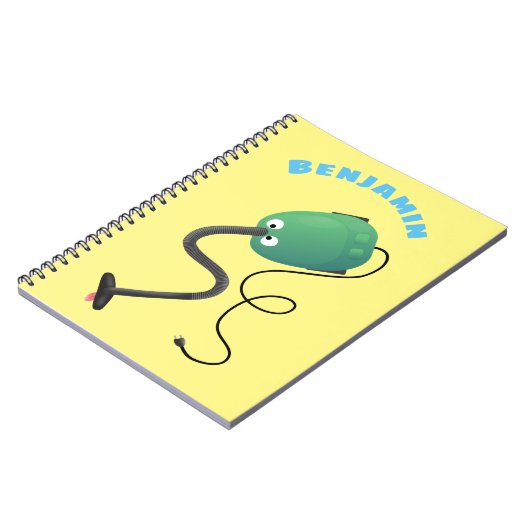 Humor van de cartoon van de stofzuiger notitieboek (Linkerzijde)