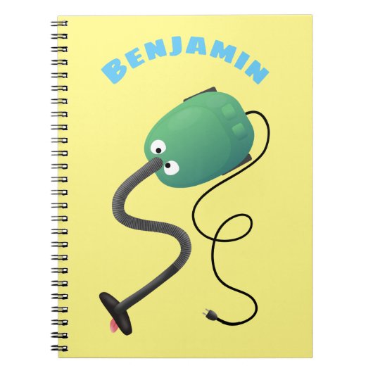 Humor van de cartoon van de stofzuiger notitieboek (Voorkant)