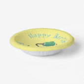 Humor van de cartoon van de stofzuiger papieren kommen (Gebogen)