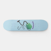 Humor van de cartoon van de stofzuiger persoonlijk skateboard (Horizontaal)