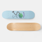 Humor van de cartoon van de stofzuiger persoonlijk skateboard (Horizontaal)