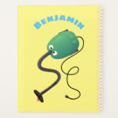 Humor van de cartoon van de stofzuiger planner (Achterkant)