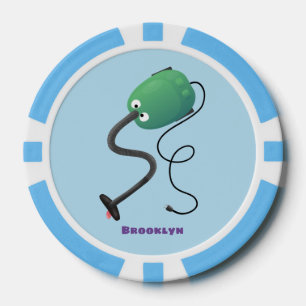 Humor van de cartoon van de stofzuiger poker chips