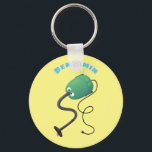 Humor van de cartoon van de stofzuiger sleutelhanger<br><div class="desc">Deze grappige stofzuiger zal wat humor toevoegen aan je dag. Ontworpen in schattige cartoon stijl.</div>