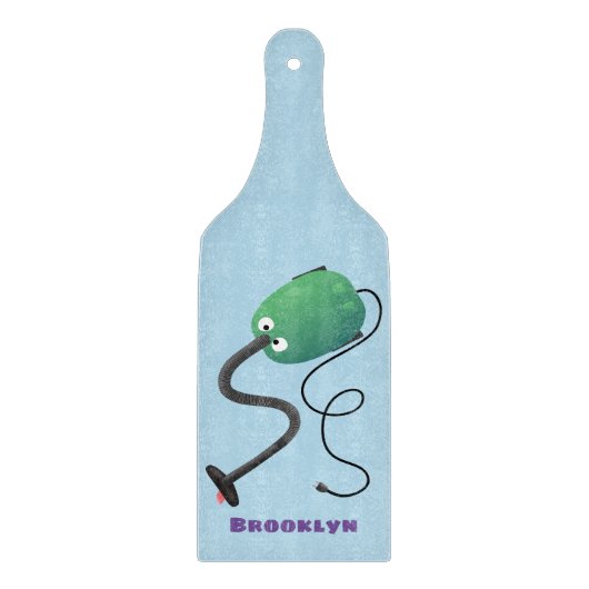 Humor van de cartoon van de stofzuiger snijplank (Voorkant)