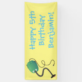 Humor van de cartoon van de stofzuiger spandoek (Verticaal)