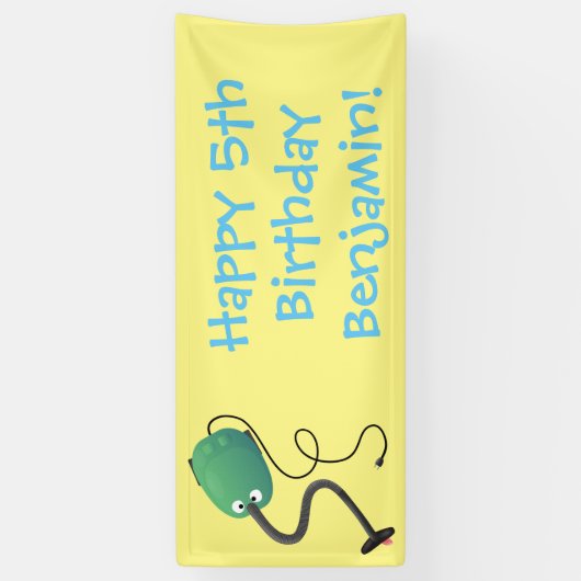 Humor van de cartoon van de stofzuiger spandoek (Verticaal)