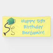 Humor van de cartoon van de stofzuiger spandoek (Horizontaal)