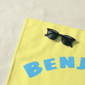 Humor van de cartoon van de stofzuiger strandlaken (In situ)