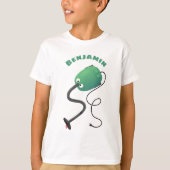 Humor van de cartoon van de stofzuiger t-shirt (Voorkant)