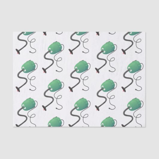 Humor van de cartoon van de stofzuiger tissuepapier (Voorkant)