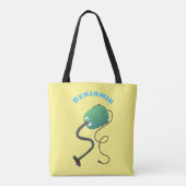 Humor van de cartoon van de stofzuiger tote bag (Achterkant)