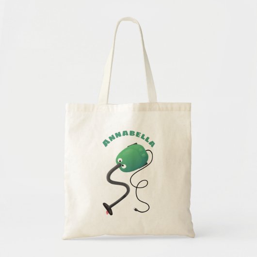 Humor van de cartoon van de stofzuiger tote bag (Voorkant)