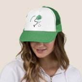 Humor van de cartoon van de stofzuiger trucker pet (In situ)
