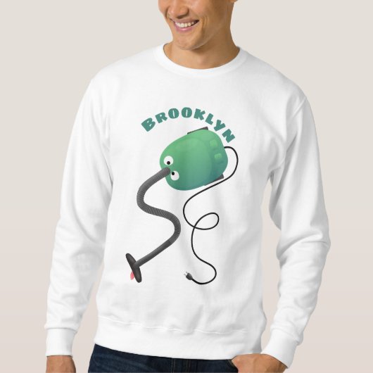 Humor van de cartoon van de stofzuiger trui (Voorkant)