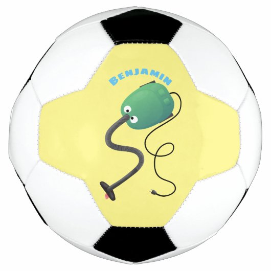 Humor van de cartoon van de stofzuiger voetbal (Voorkant)