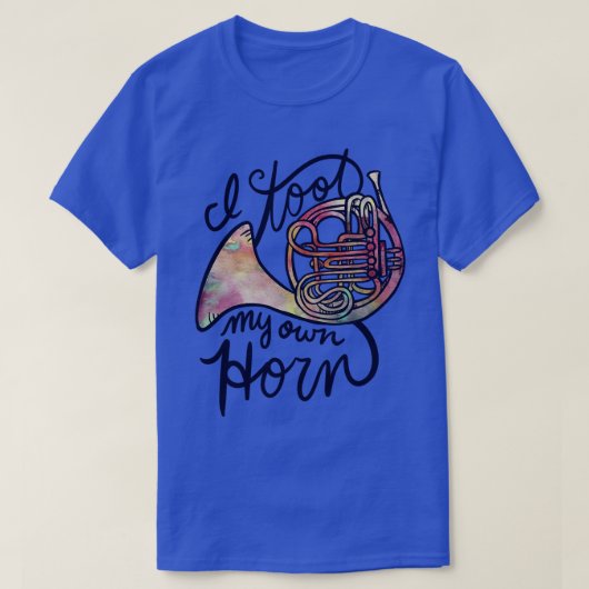 Humor van de Franse hoorn T-shirt (Design voorkant)