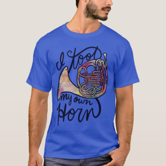 Humor van de Franse hoorn T-shirt