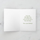 Humor van de geboorte Cute Dog Ouder moet Wiser zi Kaart (Binnen)