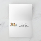 Humor van de geboorte - Oude Ouderdom Duck Kaart (Binnen)