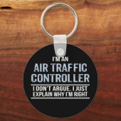 Humor van de luchtverkeersleider sleutelhanger (Voorkant)