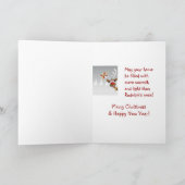 Humor van de neus rendiertje, Snowflakes Dentist H Feestdagen Kaart (Binnen)