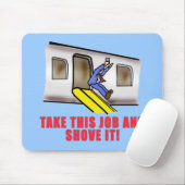 Humor van de noodkhut voor de vlucht muismat (Met muis)