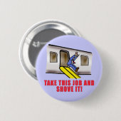Humor van de noodkhut voor de vlucht ronde button 5,7 cm (Voorkant /achterkant)