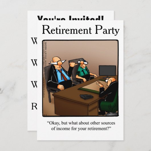 Humor van de PARTIJ Uittreding "Spectickles" Kaart (Voorkant / Achterkant)