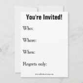 Humor van de PARTIJ Uittreding "Spectickles" Kaart (Achterkant)