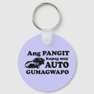 Humor van de pinoie: Ang Auto bij ang Gwapo Sleutelhanger