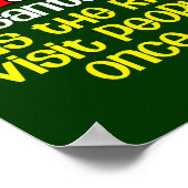 Humor van de sociale kerstman (Donker) Poster (Hoek)