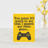 Humor van hardcore gamer gevouwen Wenskaart Kaart (Gele Bloem)