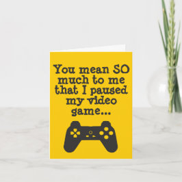 Humor van hardcore gamer gevouwen Wenskaart Kaart