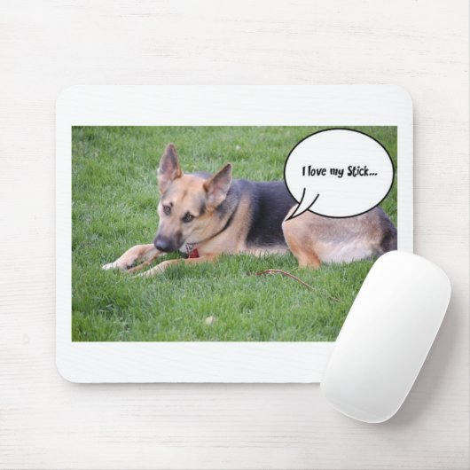 Humor van herder muismat (Met muis)