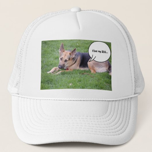 Humor van herder trucker pet (Voorkant)
