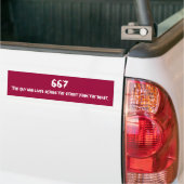 Humor van het beest. bumpersticker (Op Truck)