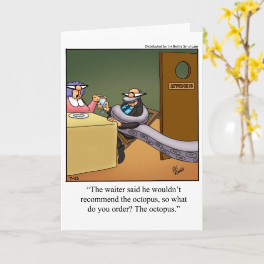 Humor van het Jubileum voor het huwelijk Kaart (Gele Bloem)