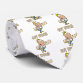 humor van houtcarpenter grappig ontwerp stropdas (Opgerold)