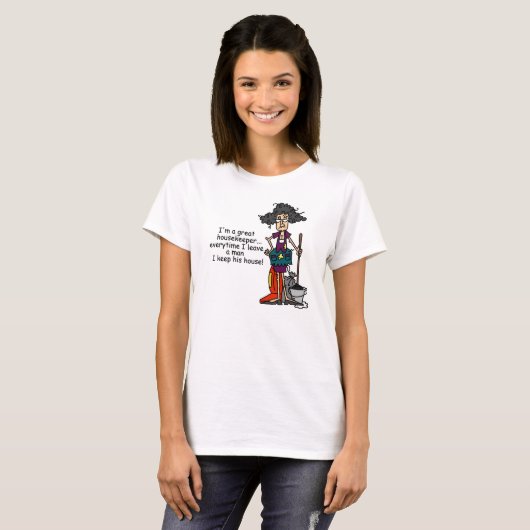 Humor van huisbewaarder t-shirt (Voorkant volledig)