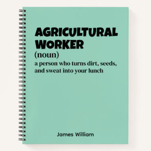 Humor van landarbeiders notitieboek