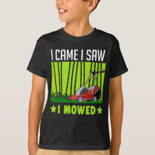 Humor van Lawn Mower Landscaper Janitor Joke T-shirt