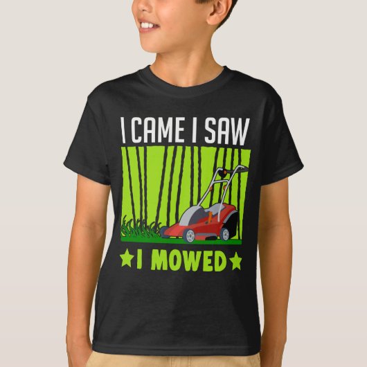 Humor van Lawn Mower Landscaper Janitor Joke T-shirt (Voorkant)