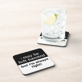 Humor van linkshandigen bier onderzetter (Rechterzijde)