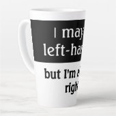Humor van linkshandigen latte mok (Linkerhoek)