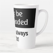 Humor van linkshandigen latte mok (Rechts)